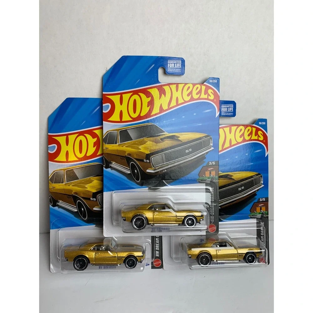 Hot Wheels‎ 67 Camaro Gold HW Dream Garage 58/250 3/5 Lot of 3 Mattel GWJ14